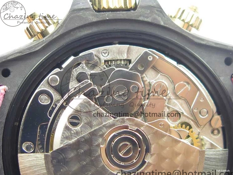 Green Dial Daytona Edition Carbon Strap WWF A7750 Best Black Nylon Green On V2 DIW 1103